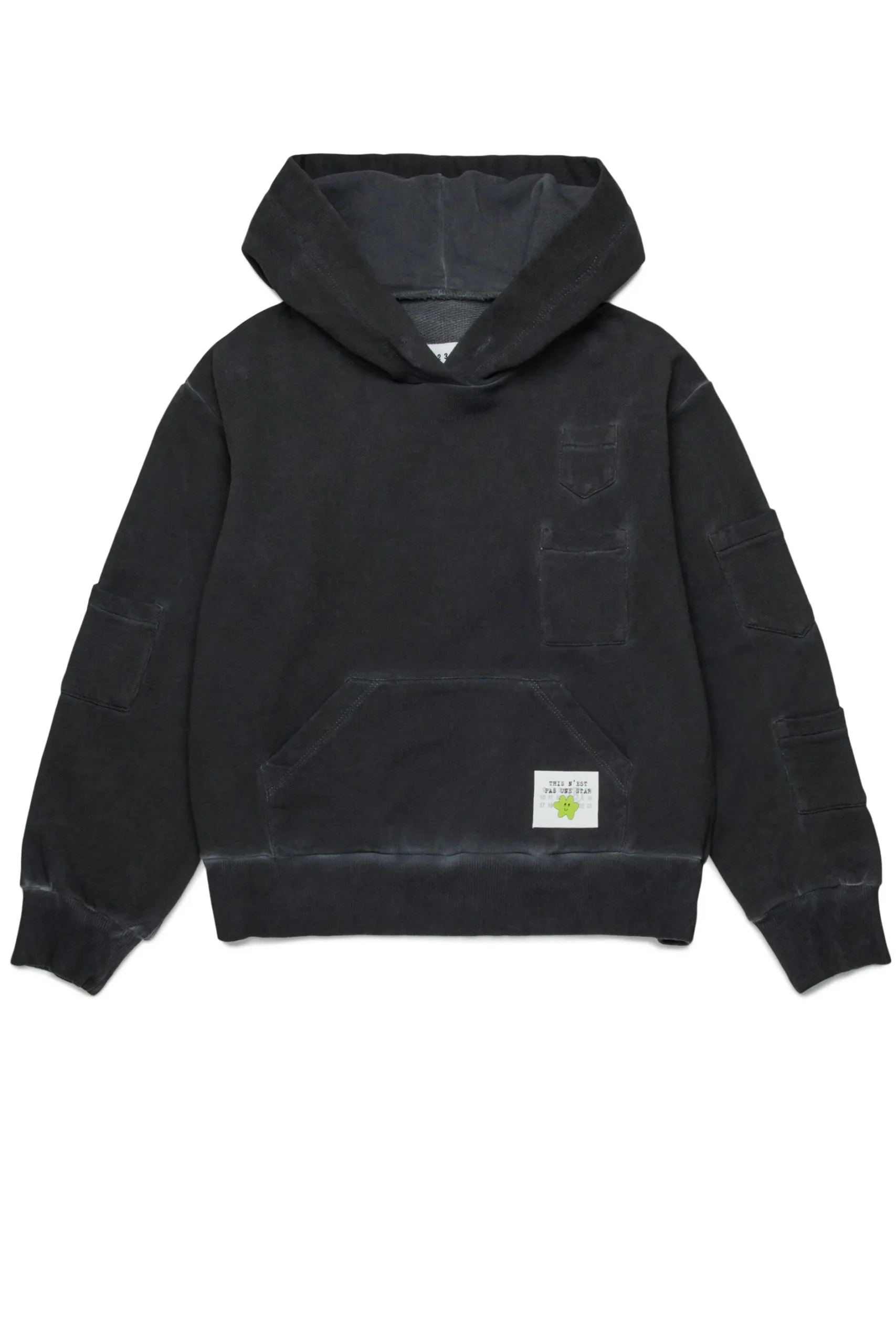 MM6 MAISON MARGIELA Felpa con taschini e grafica Happy Star | Bambino Felpe | Felpe