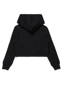 DIESEL Felpa cropped con grafica cuore | Felpe