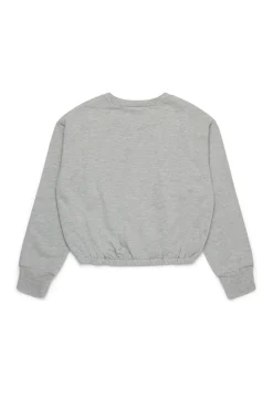 MARNI Felpa cropped girocollo con logo Flower | Felpe