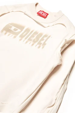 DIESEL Felpa double layer effetto destroyed | Bambino Logomania | Logomania