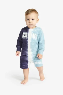 DIESEL Felpa effetto sfumato con logo degradé | Bambino Felpe | Activewear