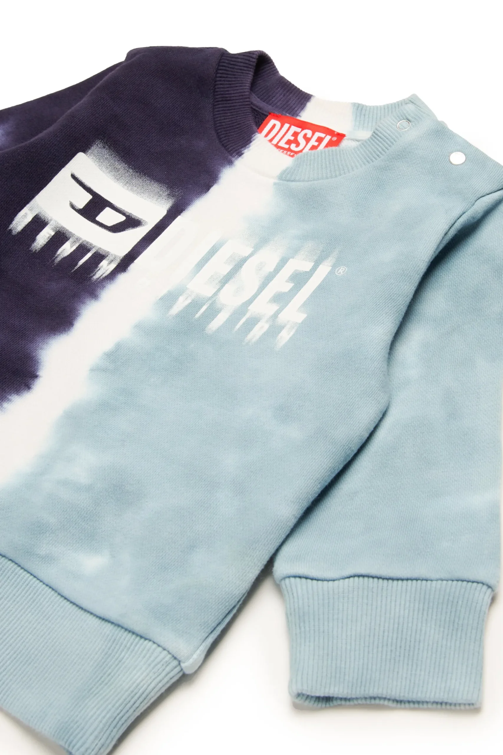 DIESEL Felpa effetto sfumato con logo degradé | Bambino Felpe | Activewear