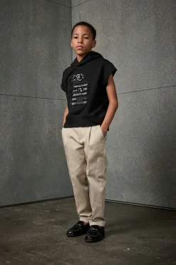 DSQUARED2 Felpa evening smanicata con logo glitterato | Bambino Felpe | Logomania