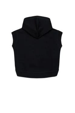 DSQUARED2 Felpa evening smanicata con logo glitterato | Bambino Felpe | Logomania