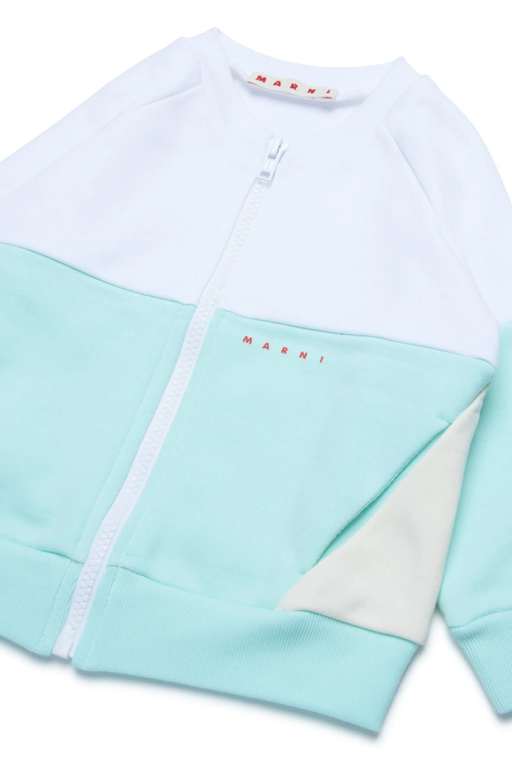 MARNI Felpa full zip bicolor | Bambino Felpe | Activewear
