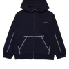 MARNI Felpa full zip con cuciture a contrasto | Bambino Felpe | Activewear