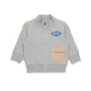 DIESEL Felpa full zip con inserti colorblock | Bambino Felpe | Oval D By Diesel
