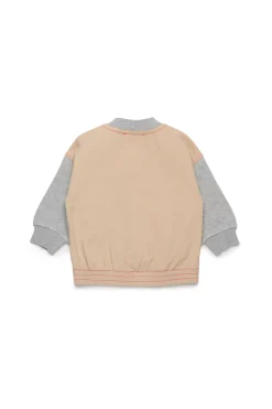 DIESEL Felpa full zip con inserti colorblock | Bambino Felpe | Oval D By Diesel