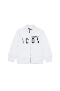 DSQUARED2 Felpa full zip con logo ICON | Bambino Felpe | Activewear