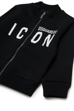 DSQUARED2 Felpa full zip con logo ICON | Bambino Felpe | Activewear