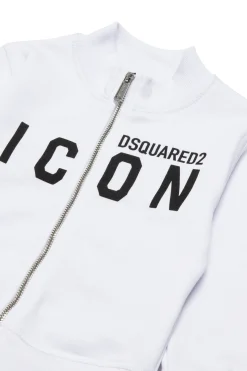 DSQUARED2 Felpa full zip con logo ICON | Bambino Felpe | Activewear