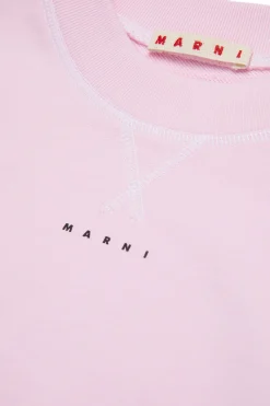 MARNI Felpa girocollo con cuciture a contrasto | Bambino Felpe | Logomania