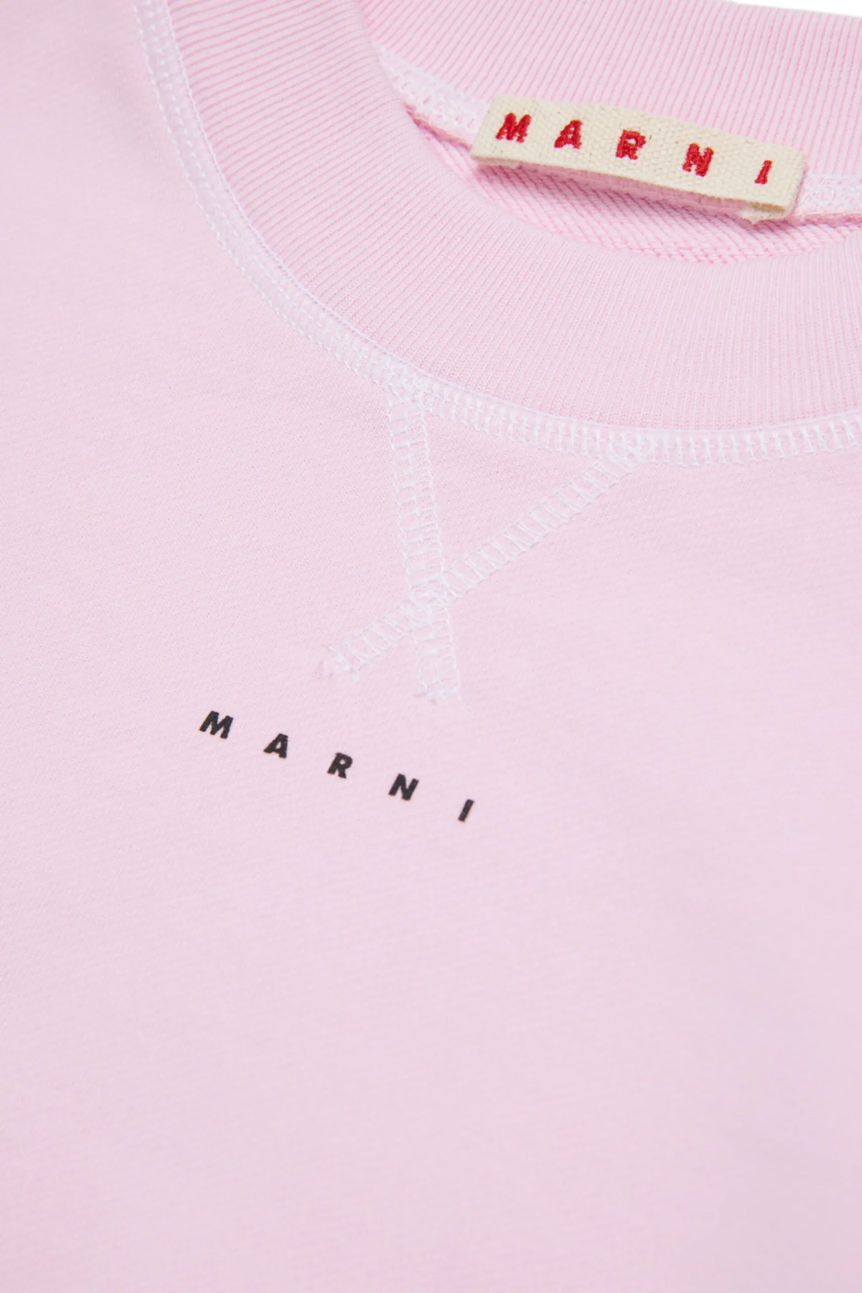 MARNI Felpa girocollo con cuciture a contrasto | Bambino Felpe | Logomania