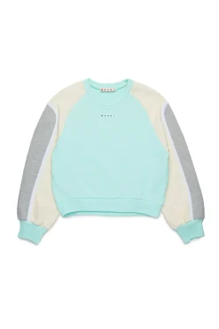 MARNI Felpa girocollo con dettagli colorblock | Bambino Felpe | Activewear