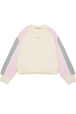 MARNI Felpa girocollo con dettagli colorblock | Bambino Felpe | Activewear