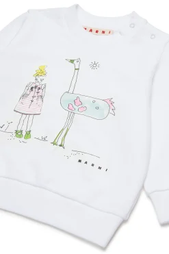 MARNI Felpa girocollo con disegni | Felpe