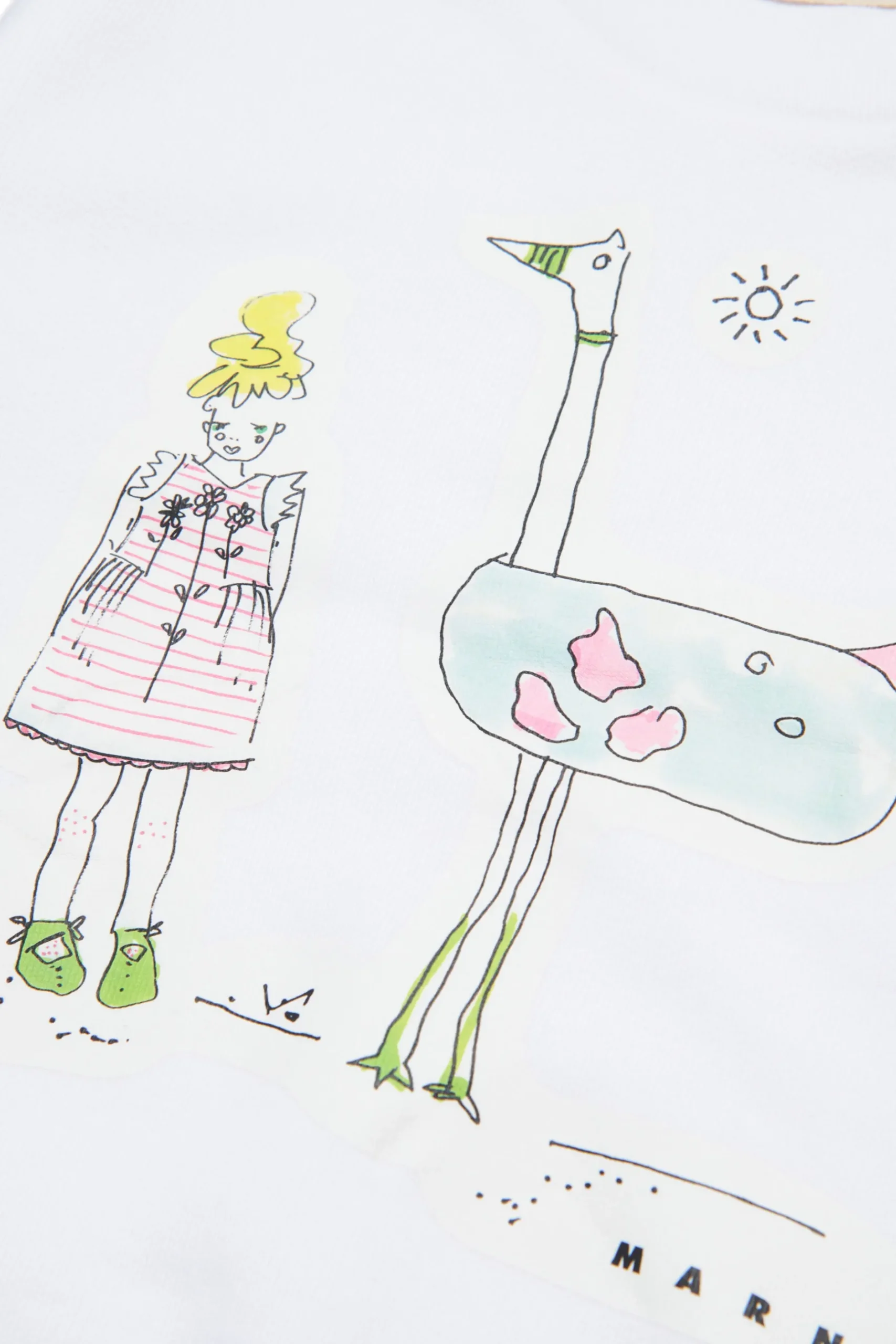 MARNI Felpa girocollo con disegni | Felpe