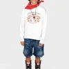 DSQUARED2 Felpa girocollo con grafica Cowboy Pizza | Bambino Felpe | Felpe