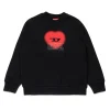 DIESEL Felpa girocollo con grafica cuore | Felpe