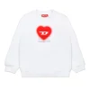 DIESEL Felpa girocollo con grafica cuore | Felpe