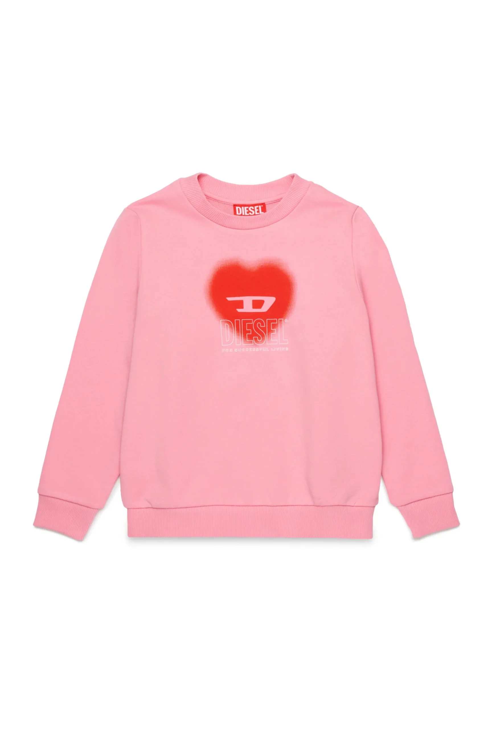 DIESEL Felpa girocollo con grafica cuore | Felpe