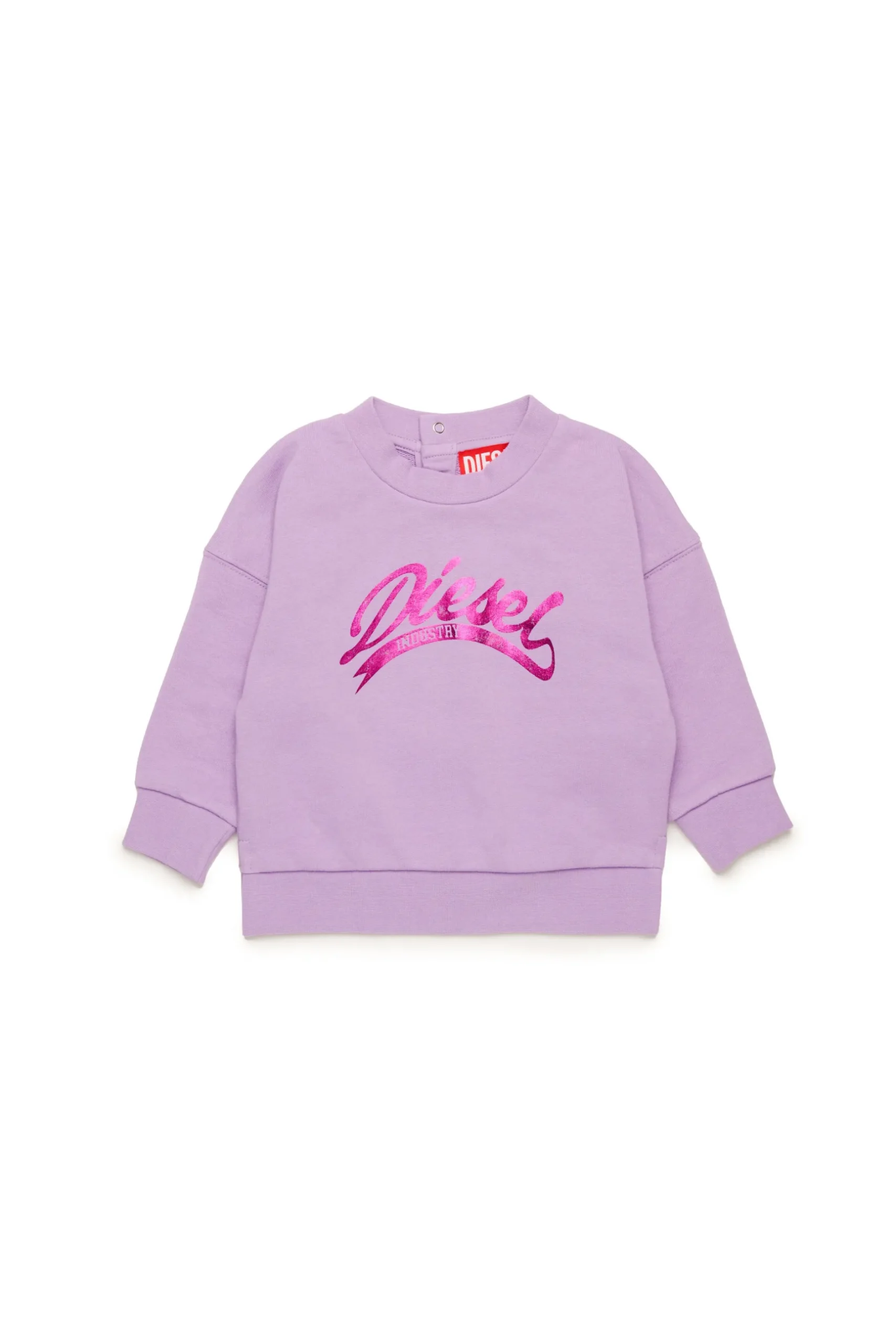 DIESEL Felpa girocollo con grafica mylar | Bambino Felpe | Activewear