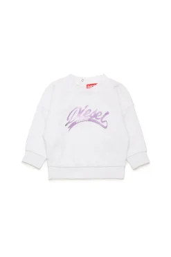 DIESEL Felpa girocollo con grafica mylar | Bambino Felpe | Activewear