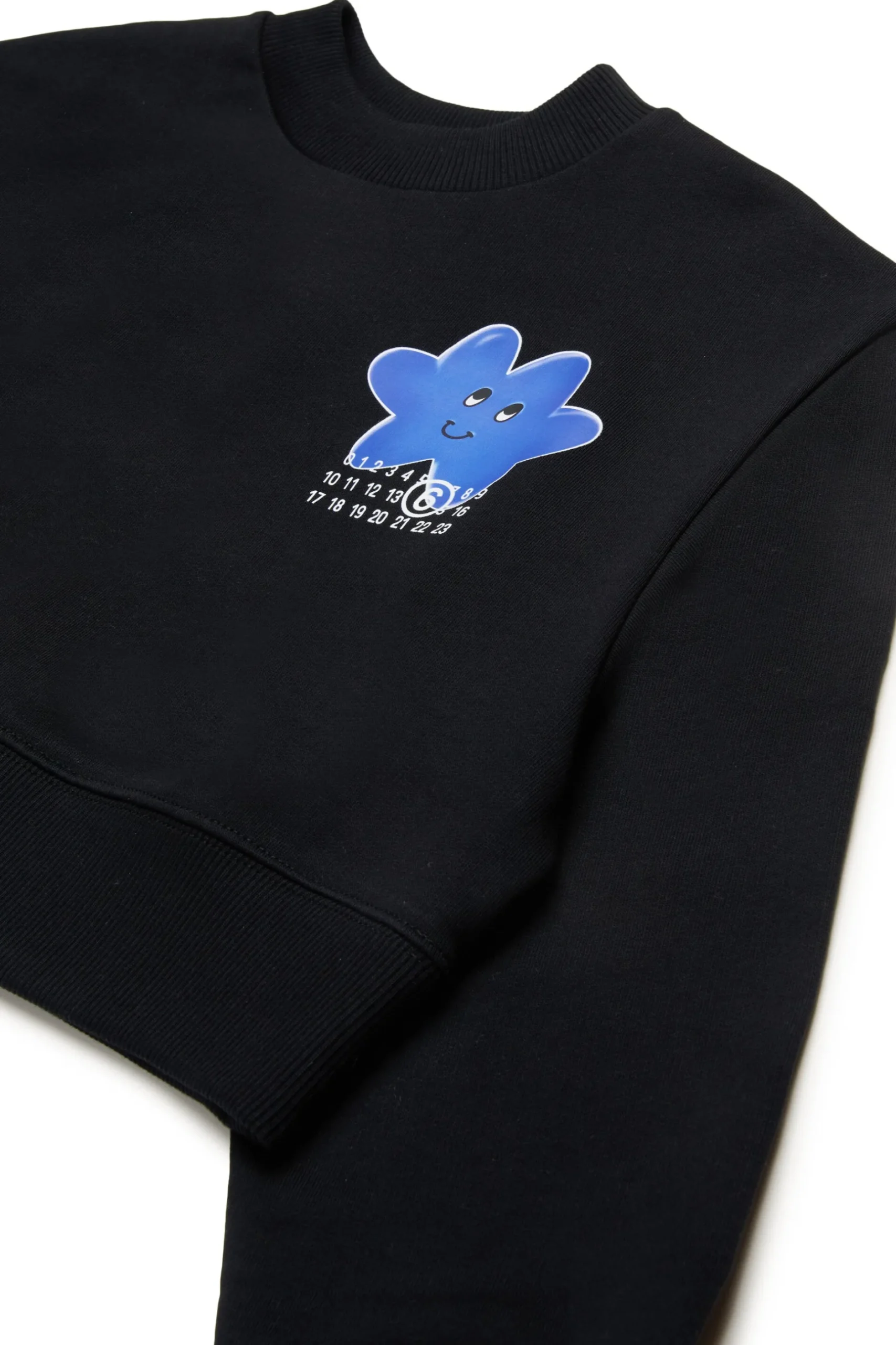 MM6 MAISON MARGIELA Felpa girocollo con grafica Happy Star | Bambino Felpe | Activewear