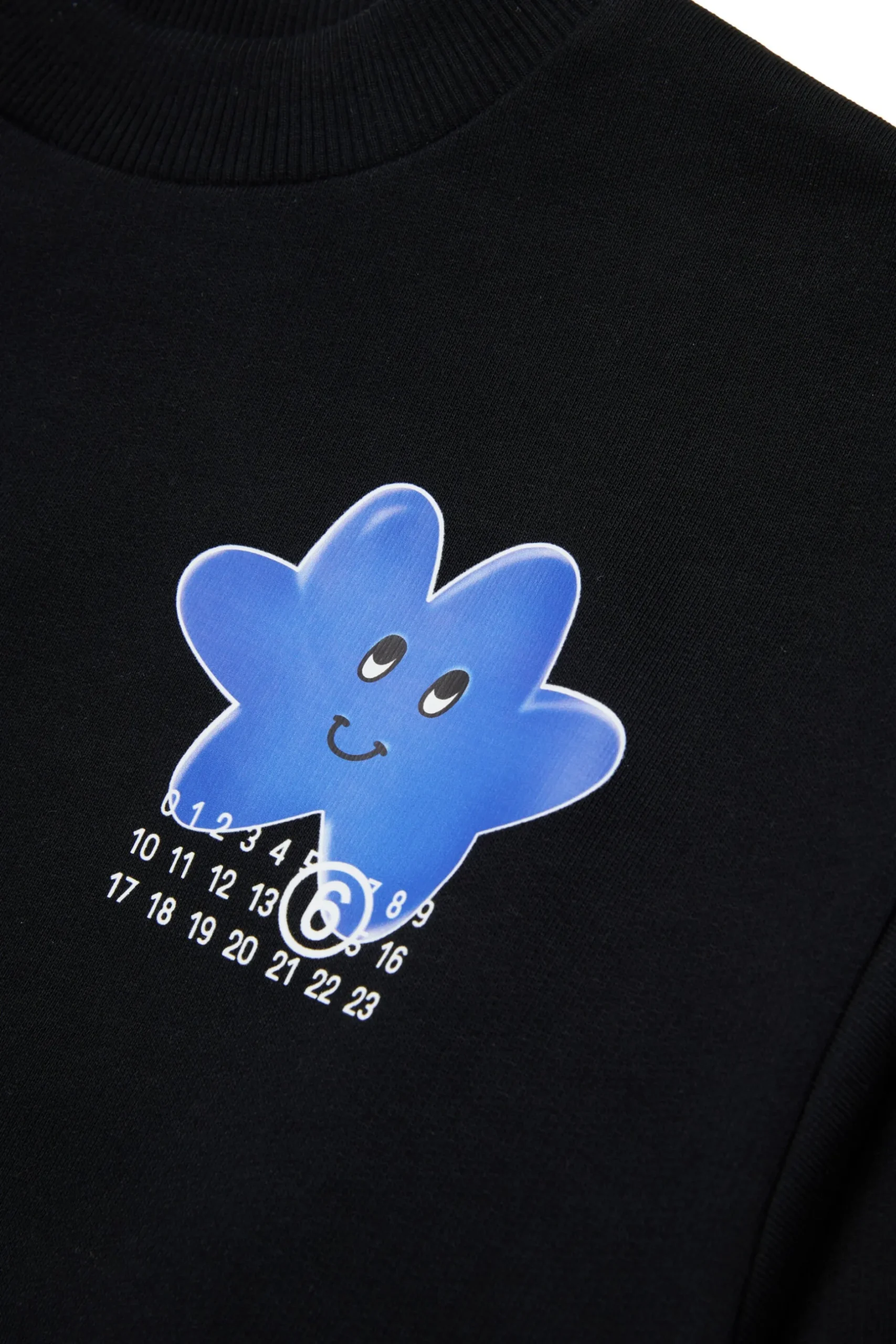 MM6 MAISON MARGIELA Felpa girocollo con grafica Happy Star | Bambino Felpe | Activewear
