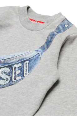 DIESEL Felpa girocollo con grafica Hip Pack | Bambino Felpe | Activewear