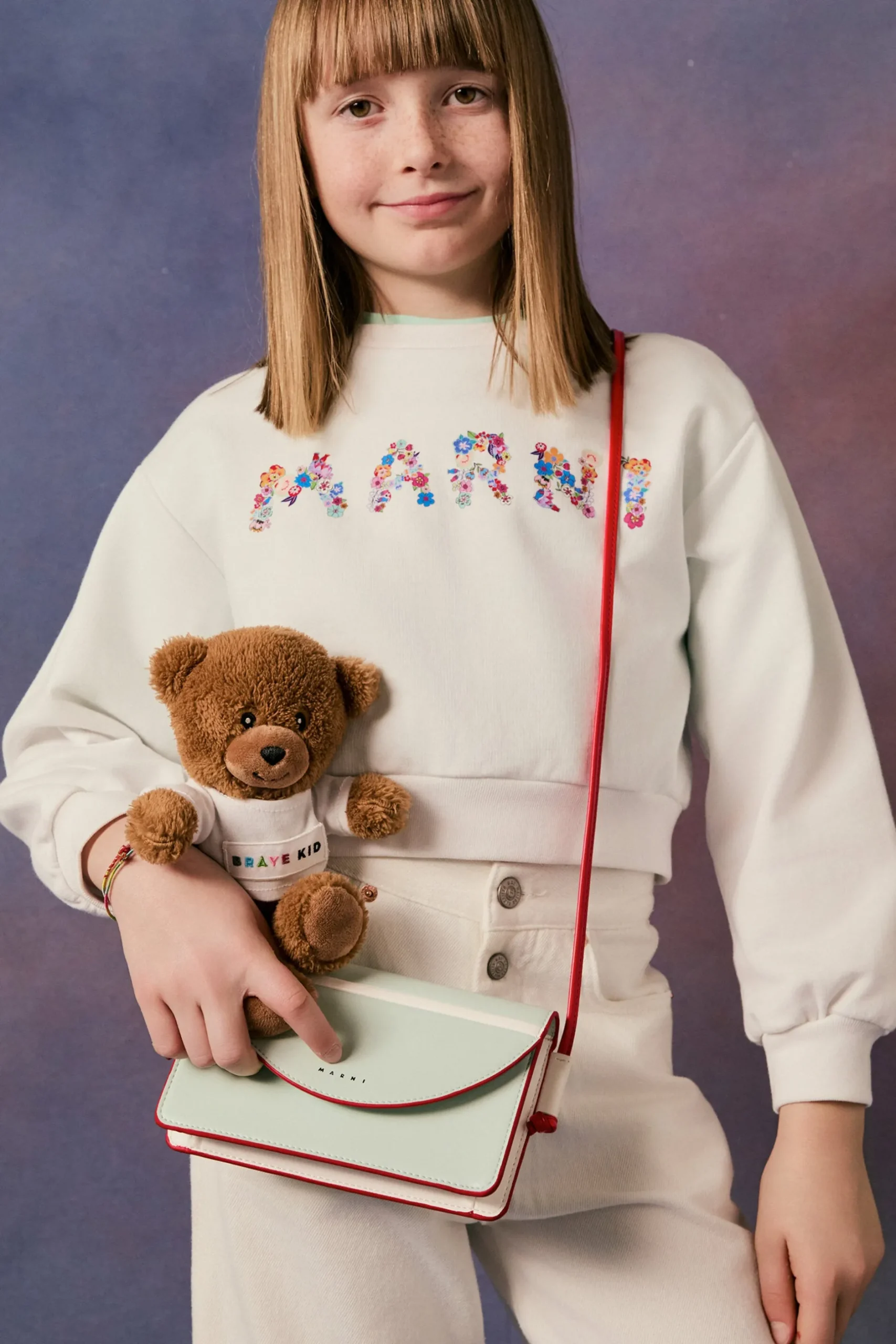 MARNI Felpa girocollo con Holiday Logo | Bambino Felpe | Logomania