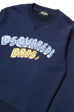 DSQUARED2 Felpa girocollo con lettering graffiti | Bambino Felpe | Felpe