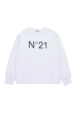 N°21 Felpa girocollo con logo | Bambino Felpe | Activewear