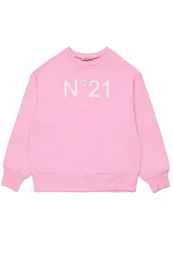 N°21 Felpa girocollo con logo | Bambino Felpe | Activewear
