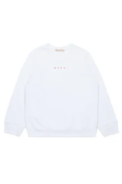 MARNI Felpa girocollo con logo | Bambino Felpe | Activewear