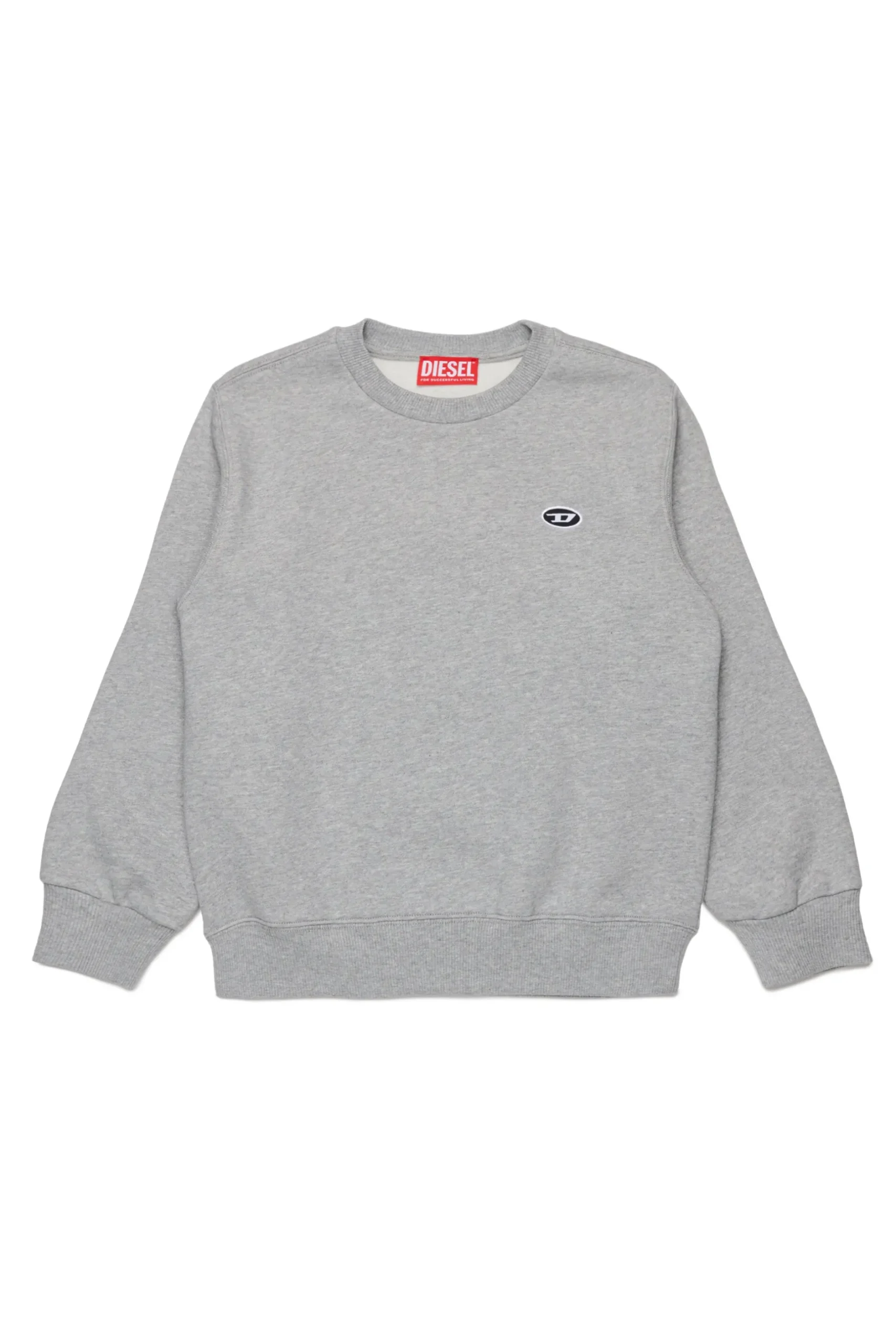 DIESEL Felpa girocollo con logo oval D ricamato | Bambino Felpe