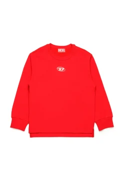 DIESEL Felpa girocollo con logo Oval D | Bambino Activewear | Activewear