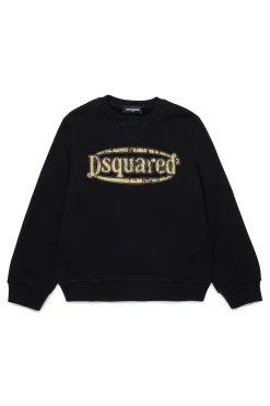 DSQUARED2 Felpa girocollo con logo vintage | Bambino Felpe | Logomania