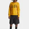 DSQUARED2 Felpa girocollo con logo ICON | Bambino Felpe | Activewear