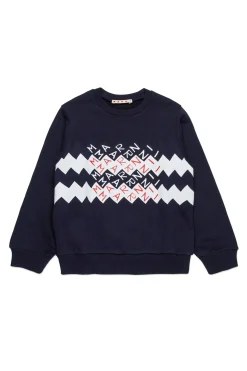 MARNI Felpa girocollo con logo Promenade | Bambino Felpe | Felpe