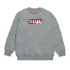 DIESEL Felpa girocollo con logo paillettes | Felpe