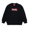 DIESEL Felpa girocollo con logo paillettes | Felpe