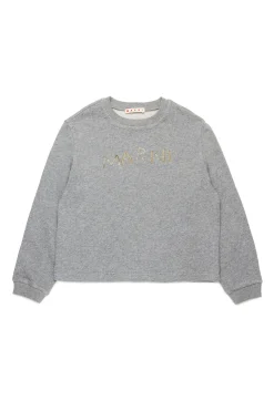 MARNI Felpa girocollo con logo baguette | Felpe