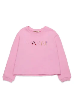 MARNI Felpa girocollo con logo baguette | Felpe