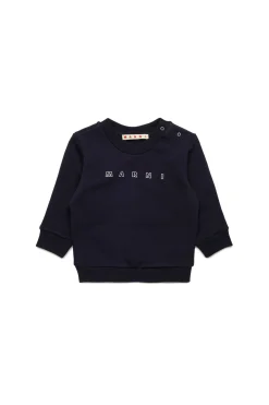 MARNI Felpa girocollo con logo Outline | Bambino Felpe | Logomania