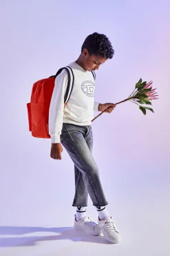 DIESEL Felpa girocollo con logo Oval D | Bambino Felpe