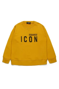 DSQUARED2 Felpa girocollo con logo ICON | Bambino Felpe | Activewear