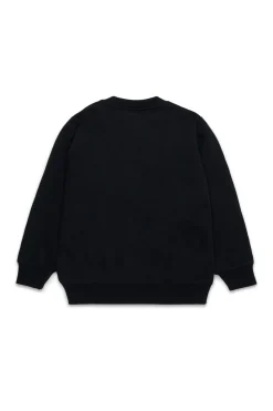 DIESEL Felpa girocollo con logo paillettes | Felpe