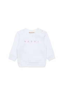 MARNI Felpa girocollo con logo Outline | Bambino Felpe | Logomania