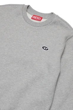 DIESEL Felpa girocollo con logo oval D ricamato | Bambino Felpe